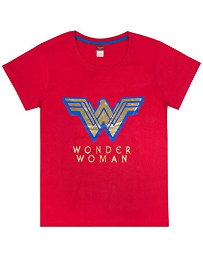 Manga Corta/Pantalones de Pijama de la Mujer Maravilla Logotipo de Las Mujeres