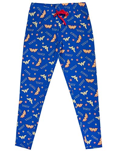 Manga Corta/Pantalones de Pijama de la Mujer Maravilla Logotipo de Las Mujeres