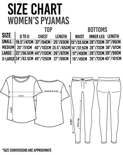 Manga Corta/Pantalones de Pijama de la Mujer Maravilla Logotipo de Las Mujeres