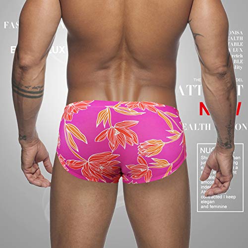 Manooby Calzoncillos de Baño Bikini Sexy de Estampado para Hombre Ropa Interior Tanga Bóxer Slips de Natación Bañador de Playa de Verano