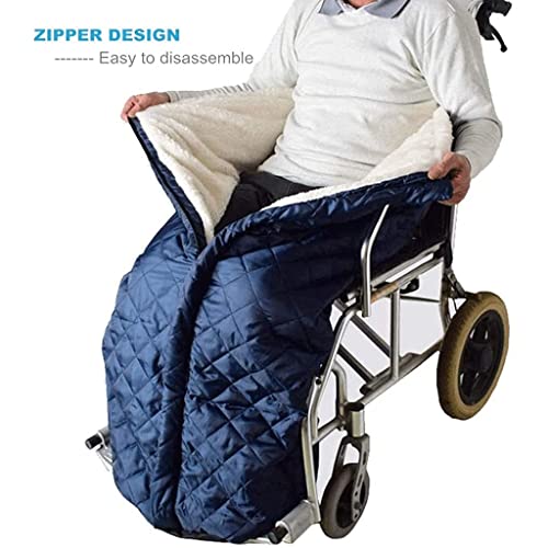 Manta cálida para silla de ruedas, funda para calentador de silla de ruedas, manta para silla de ruedas Bolsa cálida para la espalda del pie de la pierna de invierno (manta para silla de ruedas)