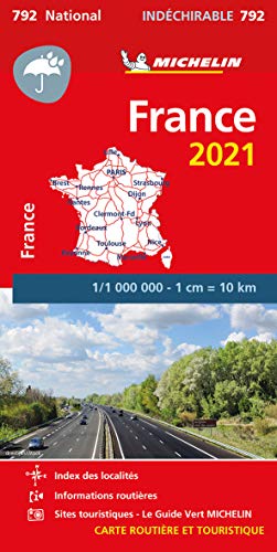 Mapa National Francia "Alta Resistencia" 2021: Maps: 792 (Mapas National Michelin)