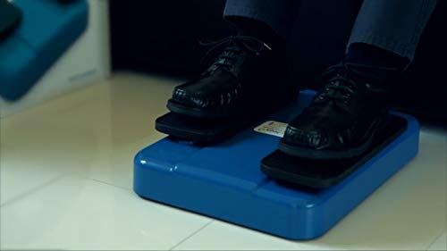 Máquina para mover las Piernas con mando a distancia | Mejora la circulación sanguínea de piernas | Probado clínicamente | La Máquina de andar sentado | Happylegs (Azul)