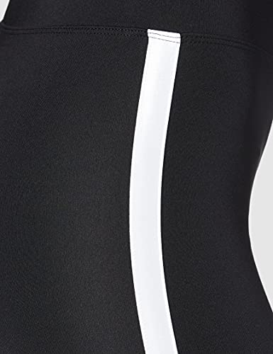 Marca Amazon - AURIQUE Short Ciclista con Banda Lateral Mujer, Negro (Black), 40, Label:M