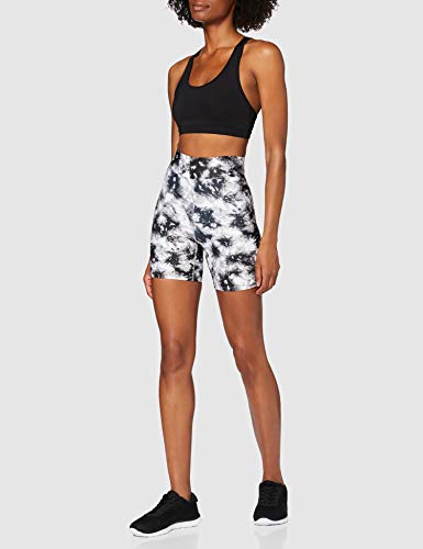 Marca Amazon - AURIQUE Shorts de Ciclismo Estampados Mujer, Multicolor (Tie Dye)., 42, Label:L