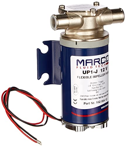 Marco 16200412 UP1-J Electrobomba Autocebada con Impulsor Vulcanizado, 15.5cm x 9.5cm x 6.5cm, Caja de 12