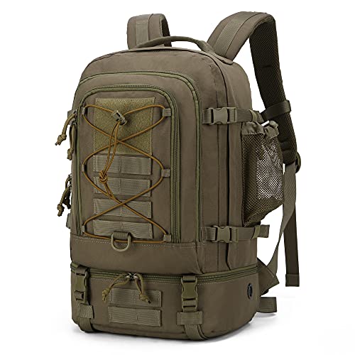 Mardingtop 28L Mochila Militar Táctical Bolsa de Asalto Molle Mochila Moto Mochilas de Senderismo Unisex para Acampada, Caza, Aire Libre Ciclismo y más Caqui