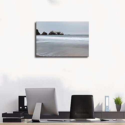 Marin Headlands – Rodeo Beach – Póster de lienzo de arte estético para dormitorio, decoración deportiva, paisaje, oficina, habitación, marco de regalo, 60 x 90 cm