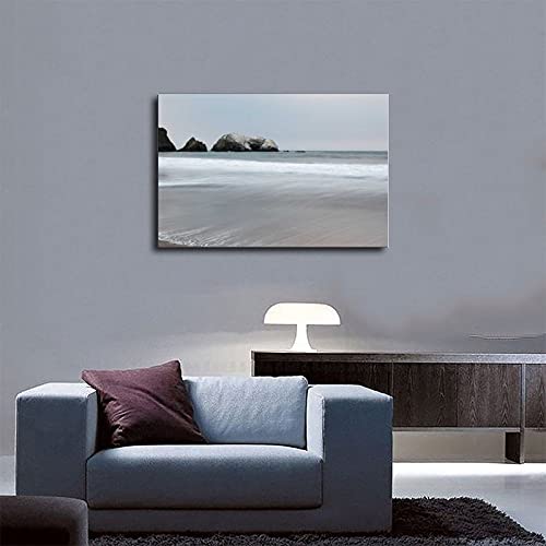 Marin Headlands – Rodeo Beach – Póster de lienzo de arte estético para dormitorio, decoración deportiva, paisaje, oficina, habitación, marco de regalo, 60 x 90 cm