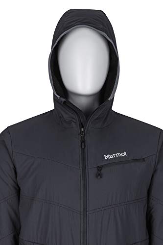 Marmot Alpha 60 Jacket Chaqueta Senderismo Forrada, Chaqueta Outdoor, Anorak; Repelente Al Agua, A Prueba De Viento, Hombre, Black, XL