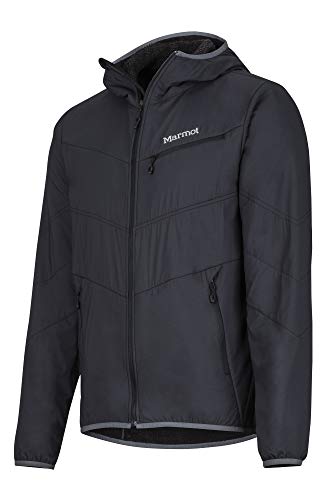 Marmot Alpha 60 Jacket Chaqueta Senderismo Forrada, Chaqueta Outdoor, Anorak; Repelente Al Agua, A Prueba De Viento, Hombre, Black, XL