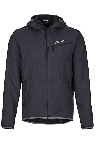 Marmot Alpha 60 Jacket Chaqueta Senderismo Forrada, Chaqueta Outdoor, Anorak; Repelente Al Agua, A Prueba De Viento, Hombre, Black, XL