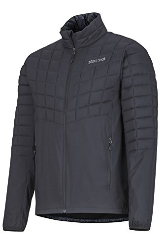 Marmot Featherless Hybrid Jacket Chaqueta Senderismo Forrada, Chaqueta Outdoor, Anorak; Repelente Al Agua, A Prueba De Viento, Hombre, Black, XL