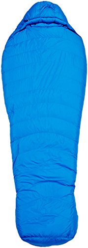 Marmot Helium Saco de Dormir Mummy, Ultraligero, de Verano, para Acampar y Trekking, Hombres, Azul (Cobalt Blue Night), Regular-183 cm