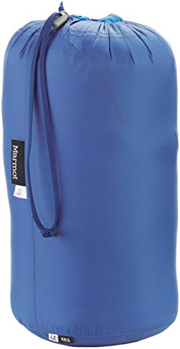 Marmot Helium Saco de Dormir Mummy, Ultraligero, de Verano, para Acampar y Trekking, Hombres, Azul (Cobalt Blue Night), Regular-183 cm