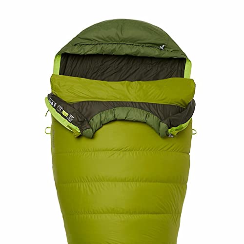 Marmot Never Winter Saco de Dormir, Unisex Adulto, Rojo (Cilantro) / Verde (Tree), L