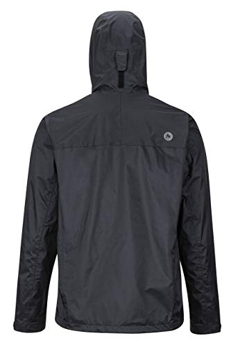 Marmot Precip Eco Jacket Chubasqueros, Chaqueta Impermeable, A Prueba De Viento, Impermeable, Transpirable, Hombre, Black, M