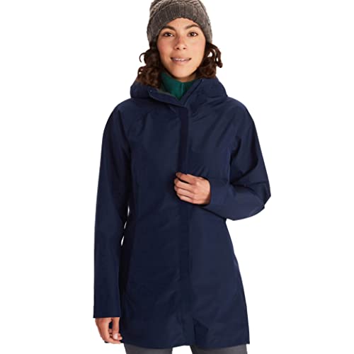 Marmot Wm's Essential Jacket Chubasquero rígido, Chaqueta Impermeable, a Prueba de Viento, Impermeable, Transpirable, Mujer, Arctic Navy, M