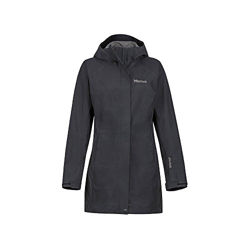 Marmot Wm's Essential Jacket Chubasqueros, Chaqueta Impermeable, A Prueba De Viento, Impermeable, Transpirable, Mujer, Black, M