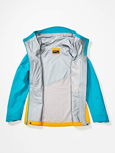 Marmot Wm's Huntley Jacket Chubasquero Rígido, Chaqueta Impermeable, A Prueba De Viento, Impermeable, Transpirable, Mujer, Solar/Enamel Blue, M