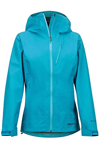 Marmot Wm's Knife Edge Jacket Chubasquero rígido, Chaqueta Impermeable, a Prueba de Viento, Impermeable, Transpirable, Mujer, Enamel Blue, S