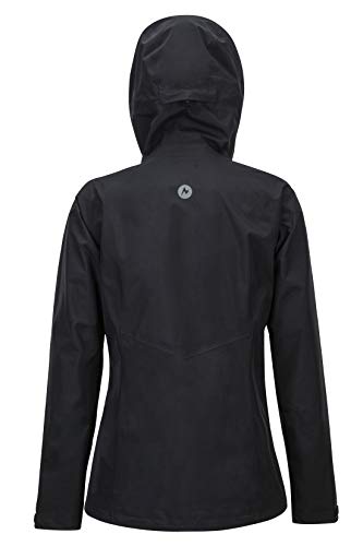 Marmot Wm's Knife Edge Jacket Chubasqueros, Chaqueta Impermeable, A Prueba De Viento, Impermeable, Transpirable, Mujer, Black, L