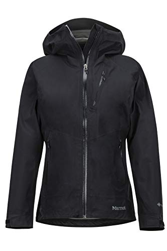 Marmot Wm's Knife Edge Jacket Chubasqueros, Chaqueta Impermeable, A Prueba De Viento, Impermeable, Transpirable, Mujer, Black, L