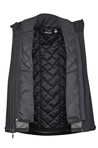 Marmot Wm's Minimalist Comp Jacket Impermeable Rígido, Chubasquero, Resistente Al Viento, Resistente Al Agua, Transpirable, Mujer, Black, XS