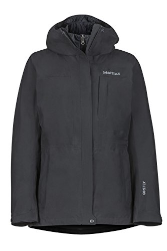 Marmot Wm's Minimalist Comp Jacket Impermeable Rígido, Chubasquero, Resistente Al Viento, Resistente Al Agua, Transpirable, Mujer, Black, XS