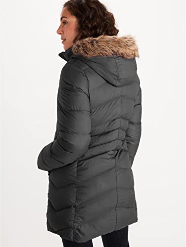 Marmot Wm's Montreal Coat Chaqueta De Plumas Aislante Ligera, 700 Pulgadas Cúbicas, Abrigo para Exteriores, Anorak Resistente Al Agua, Resistente Al Viento, Mujer, Black, M