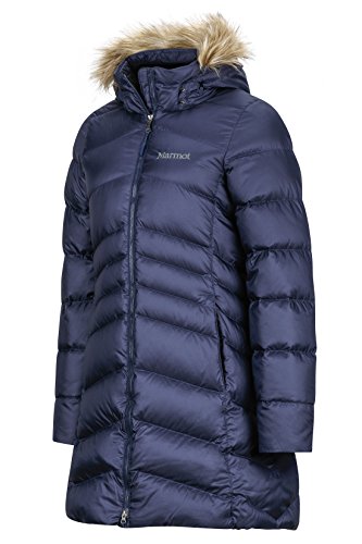 Marmot Wm's Montreal Coat Chaqueta De Plumas Aislante Ligera, 700 Pulgadas Cúbicas, Abrigo para Exteriores, Anorak Resistente Al Agua, Resistente Al Viento, Mujer, Midnight Navy, S