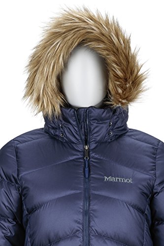 Marmot Wm's Montreal Coat Chaqueta De Plumas Aislante Ligera, 700 Pulgadas Cúbicas, Abrigo para Exteriores, Anorak Resistente Al Agua, Resistente Al Viento, Mujer, Midnight Navy, S