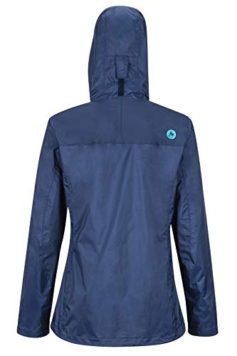 Marmot Wm's Precip Eco Jacket Chubasqueros, Chaqueta Impermeable, A Prueba De Viento, Impermeable, Transpirable, Mujer, Arctic Navy, M