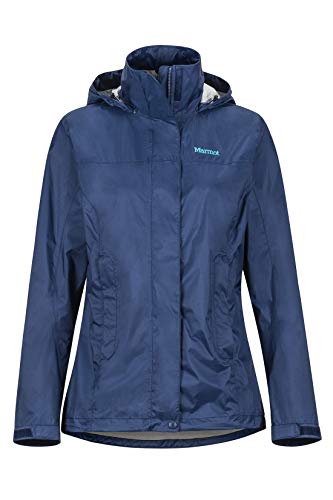 Marmot Wm's Precip Eco Jacket Chubasqueros, Chaqueta Impermeable, A Prueba De Viento, Impermeable, Transpirable, Mujer, Arctic Navy, M