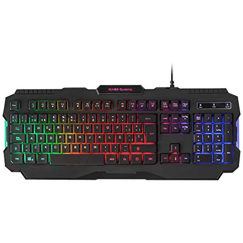 Mars Gaming MCP118, Pack Gaming RGB de Teclado, Ratón y Alfombrilla, Layout ES