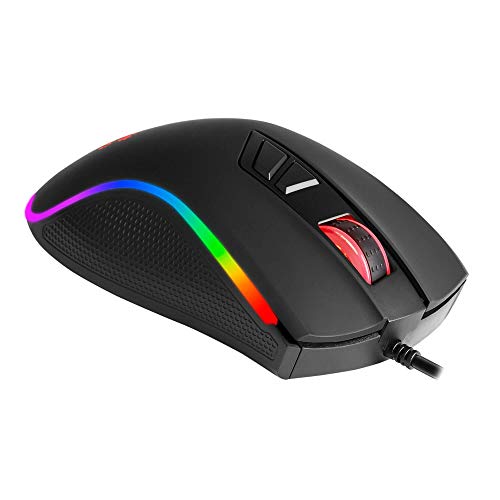 Mars Gaming MM218, Ratón Sensor Óptico Profesional 10000 DPI, CHROMA RGB, Negro