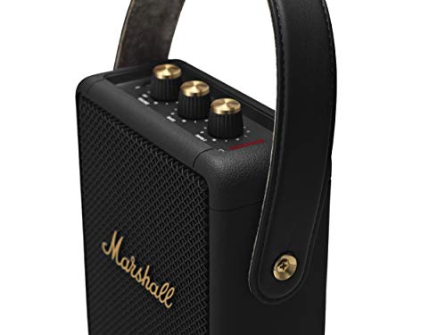 Marshall Stockwell II Bluetooth Altavoz, Negro/ Latón (Exclusivo de amazon)