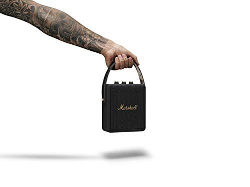 Marshall Stockwell II Bluetooth Altavoz, Negro/ Latón (Exclusivo de amazon)