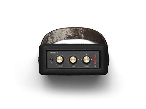 Marshall Stockwell II Bluetooth Altavoz, Negro/ Latón (Exclusivo de amazon)