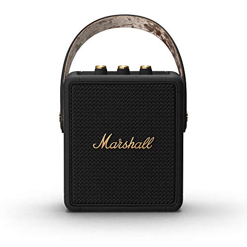 Marshall Stockwell II Bluetooth Altavoz, Negro/ Latón (Exclusivo de amazon)