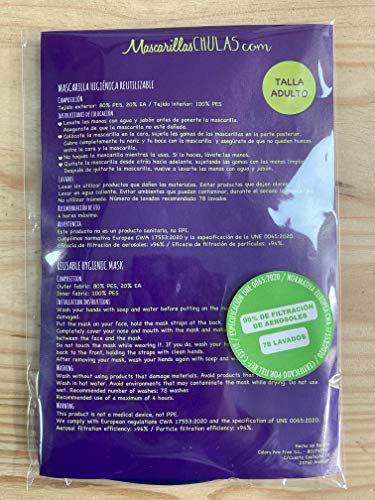 mascarilla tela homologada Talla Adulto mujer - Verde Agua - mascarillas tela homologadas lavables y mascarilla reutilizable - mascarillas reutilizables homologadas - mascarilla deportiva