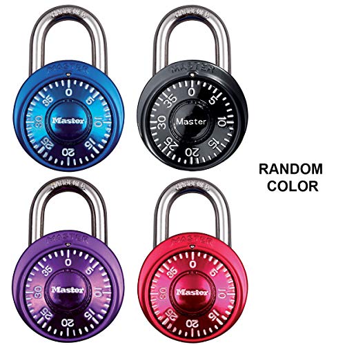Master Lock 1533EURD Candado de Combinación Preestablecida, Color aleatorio, 5,7 x 4 x 2,5 cm