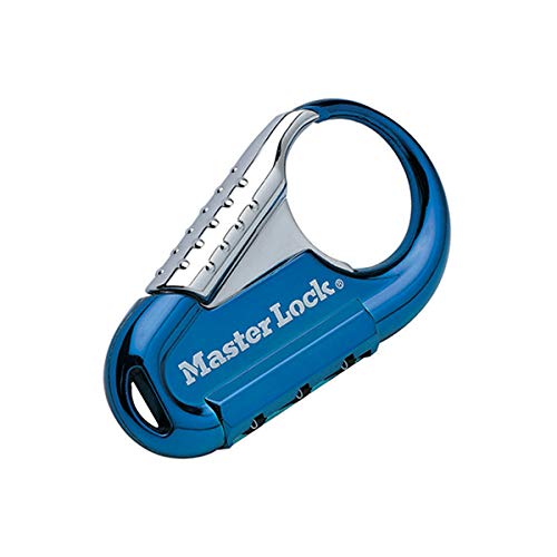 Master Lock 1547EURDCOL Candado para Mochila con Combinación, Color aleatorio, 8.5x3x0.5 cm