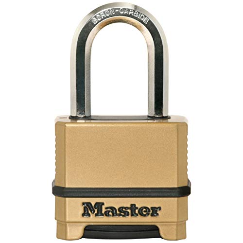 MASTER LOCK Candado Alta Seguridad [Combinacion] [Zinc] [Exterior] [Arco M] M175EURDLF - Ideal para Portales, Garages, Sótanos