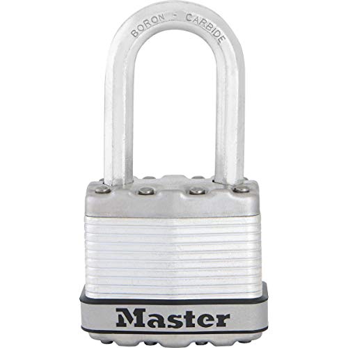 MASTER LOCK Candado Alta Seguridad [Llaves] [Acero Laminado] [Exterior] [Archo M] M1EURDLF - Ideal para Portales, Garages, Sótanos