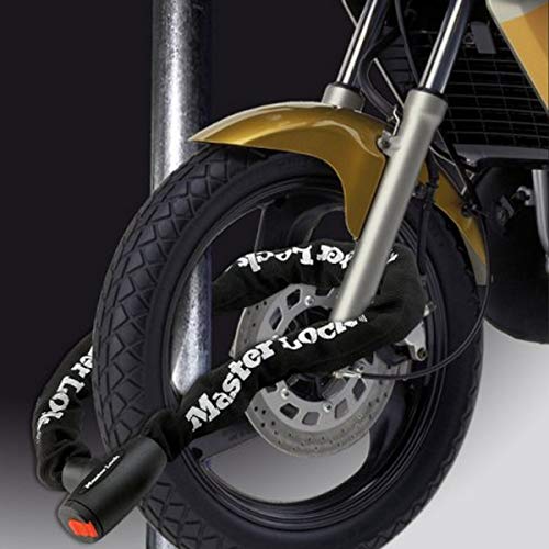 MASTER LOCK Candado Moto con Cadena [Llave] [1 m Cadena] 8291EURDPS - Ideal para Moto y Scooter