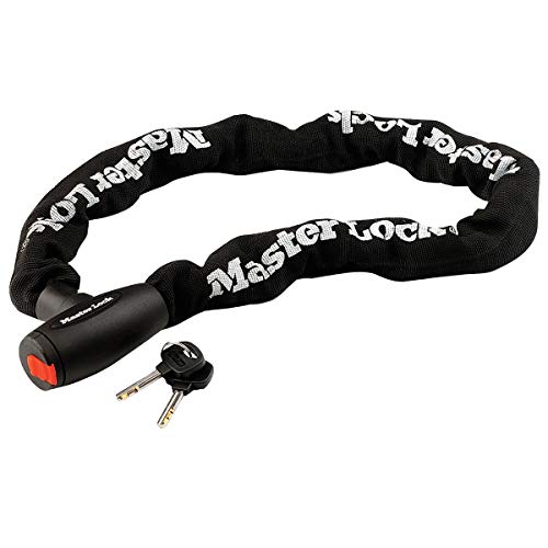 MASTER LOCK Candado Moto con Cadena [Llave] [1 m Cadena] 8291EURDPS - Ideal para Moto y Scooter