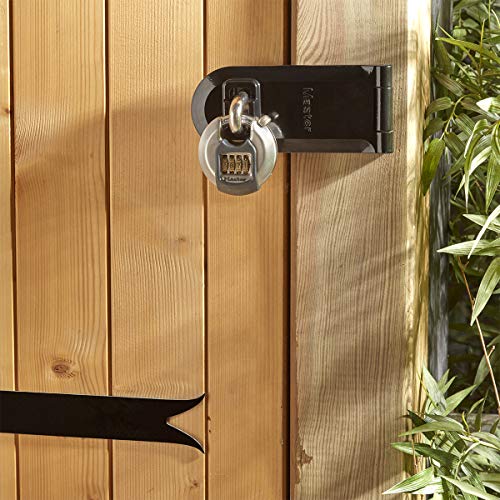 MASTER LOCK Candado Redondo Alta Seguridad [Combinacion] [Acero Inoxidable] [Exterior] M40EURDNUM - Ideal para Portales, Garages, Sótanos