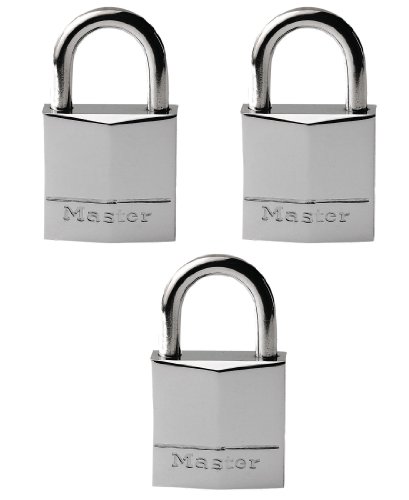 Masterlock 639EURTRI - 3 X 30Mm Candado Laton Niquelado Ka