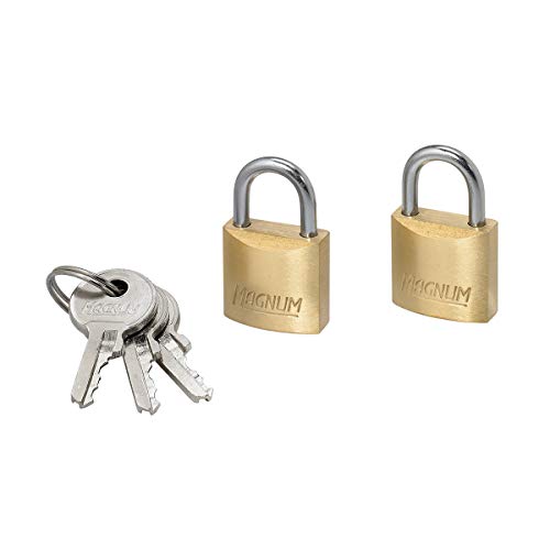 Masterlock MAG+20EURT - 2 X 20Mm Candado Hierro Acabado Laton Ka